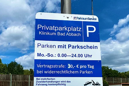 Privatparkplatz Klinikum Bad Abbach