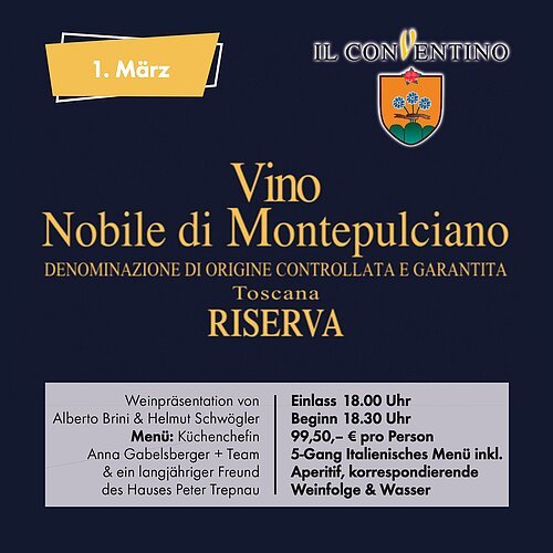 Vino Nobile di Montepulciano - Restaurant Schwögler