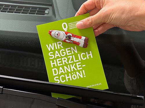 Süße Überraschung für Richtigparker